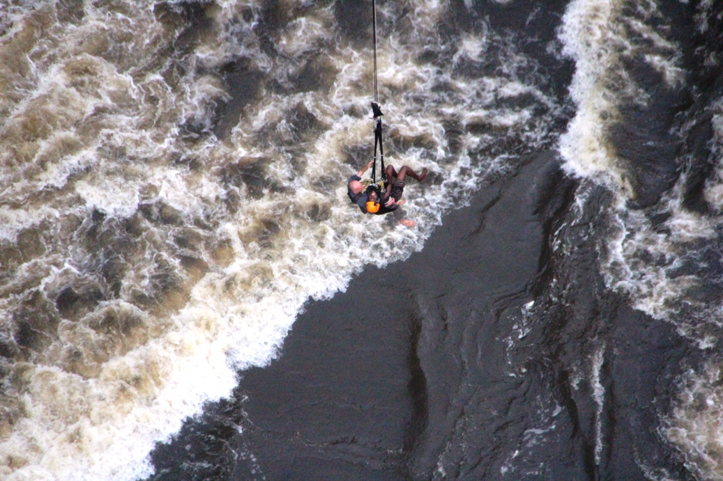 White water below!