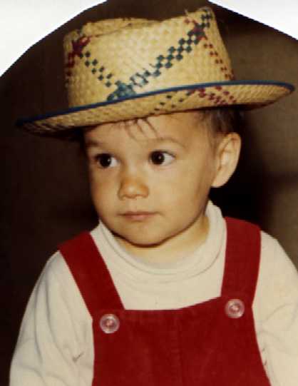 1971. I was one year old. I never was very fashion conscious.  Here I'm with my sombrero, looking somewhat smooth.