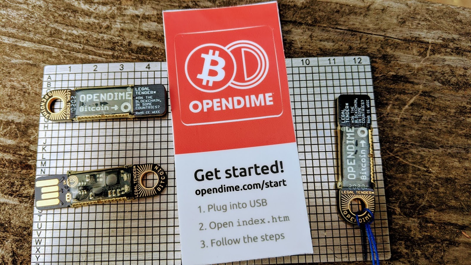 Opendime bitcoin 3 coinkite seedplate