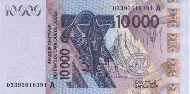 10,000 west CFA currency bill image