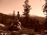 Taking a break in Yosemite