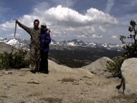 Overlooking the Ansel Adams Wilderness