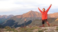  Mt. Huron, 14,003 feet, is behind me. I would put on all my layers in Colorado after sunset because it was always cold at night.