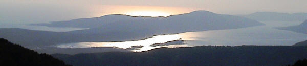 Sunset over Kotor Bay. 