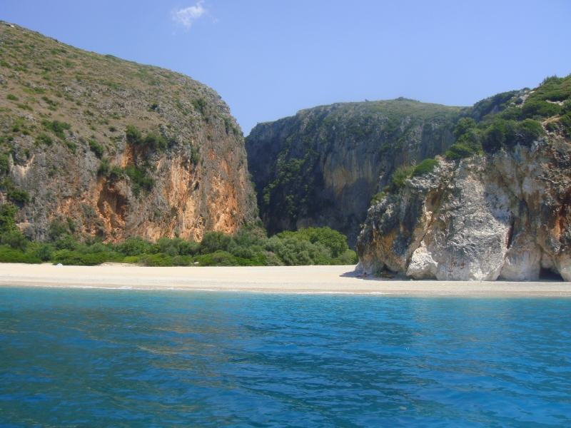 Dhermi beach in Albania