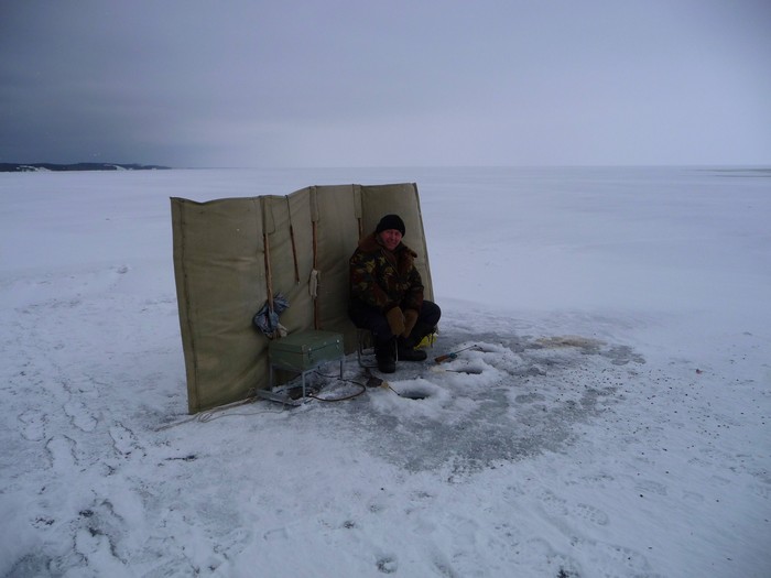 Fisherman in Kaliningrad, Russia