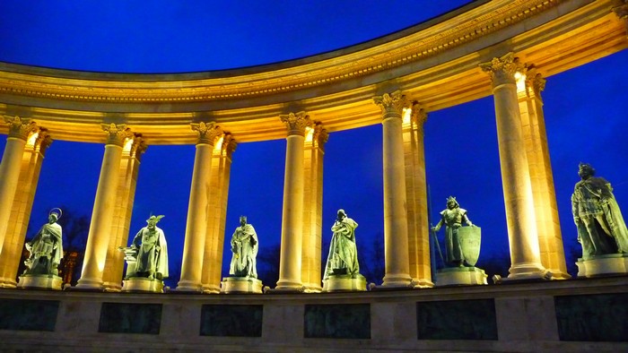 Heroes square, Budapest, Hungary