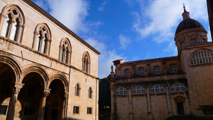 Church in a Dubrovnik square