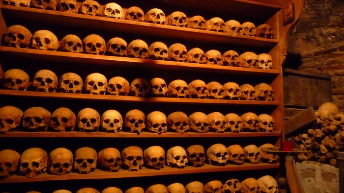 Human skulls, Northern Greece