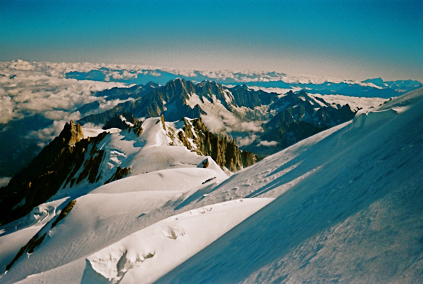 View from Mont Blanc is breathtaking... literally