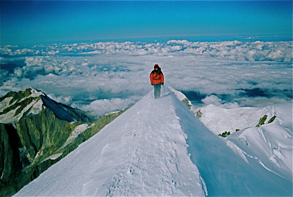 Some guy behind me, about 3 minutes from the summit.