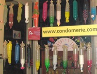 Condoms in Amsterdam. Some don't look like they would feel too good.