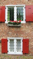 Red windows in the Netherlands