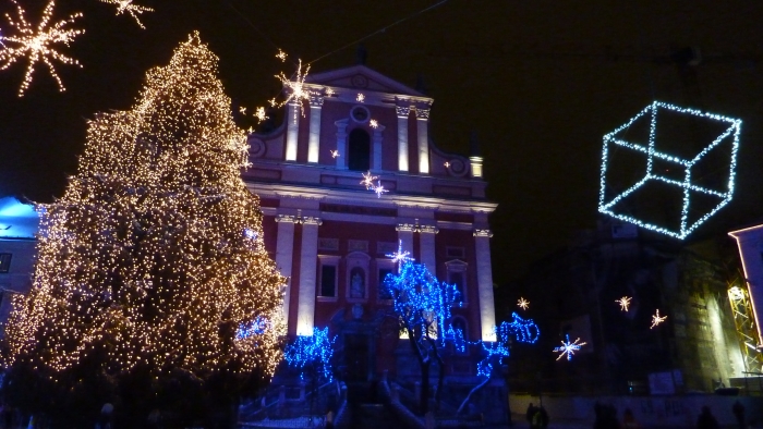 Capital of Slovenia during Xmas