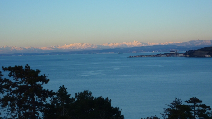 Overlooking the controversial Piran Bay