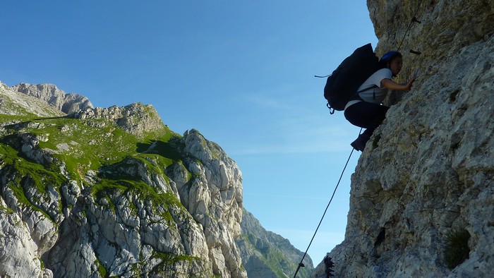 Steep backpacking