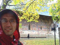 I was enjoying the painted monasteries of Bucovina.  