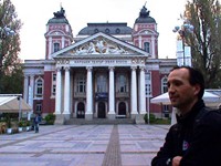 Taking an early morning stroll in Sofia, the capital of Bulgaria. 