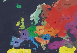 This Europe language map shows why Europeans usually speak more languages than Americans - they often have to. Remember, Europe is geographically about the same size as the contiguous USA.