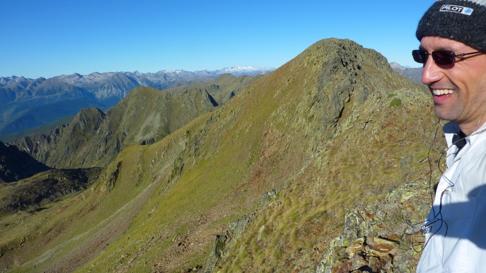 Off trail, Aneto in the distance