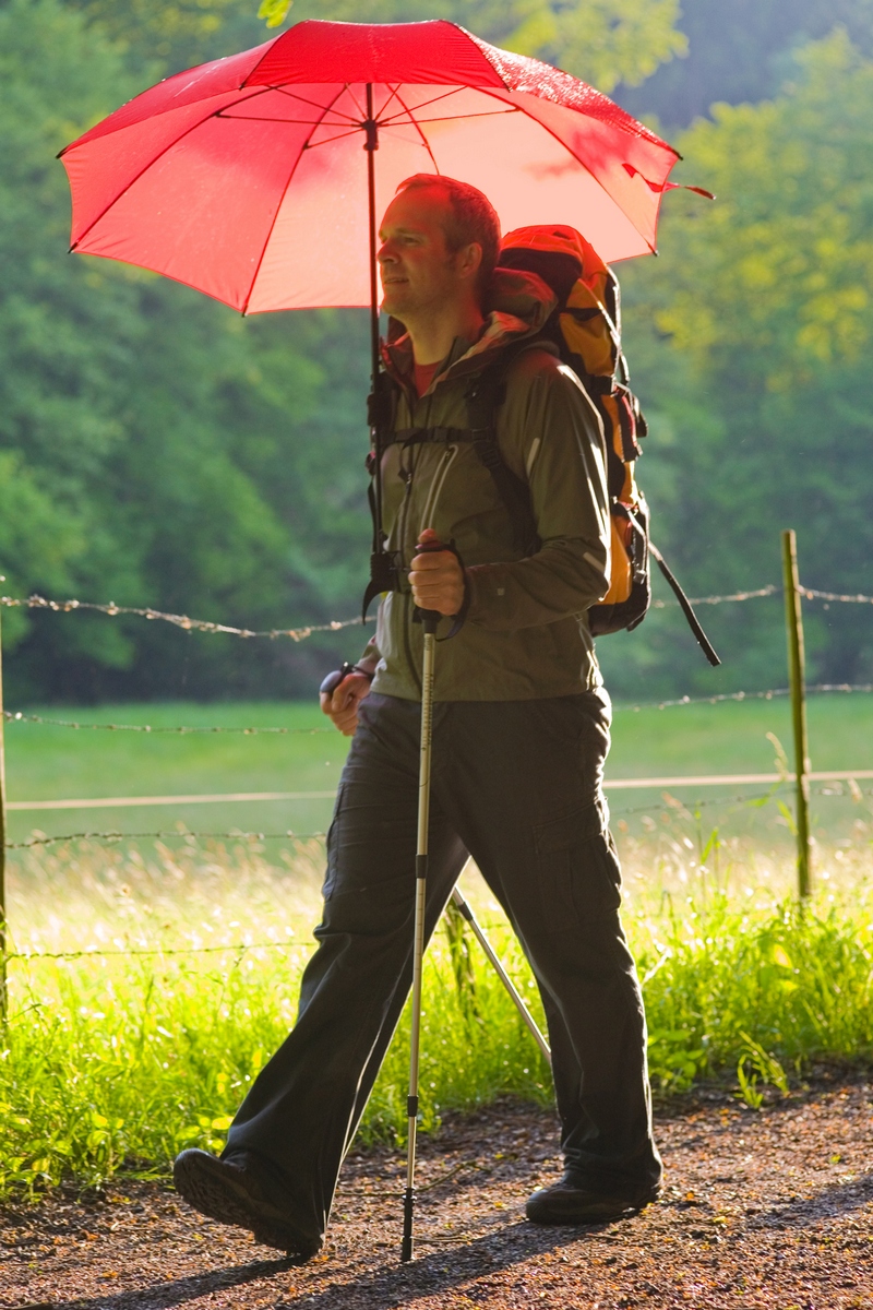 How to Attach a Trekking Umbrella to a Backpack 