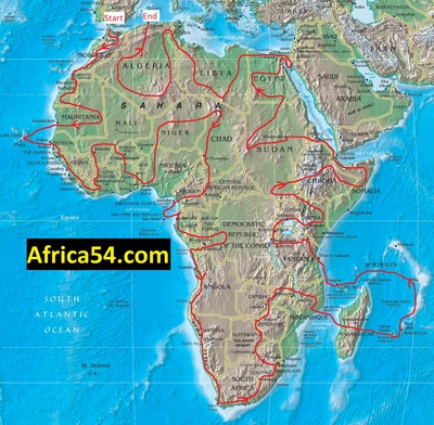 Africa54 map