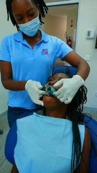 Modern dentist in Zambia