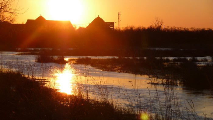 Sunset in the Danube Delta