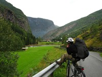 Looking towards Flam. Francis is taking a break on the final stretch.