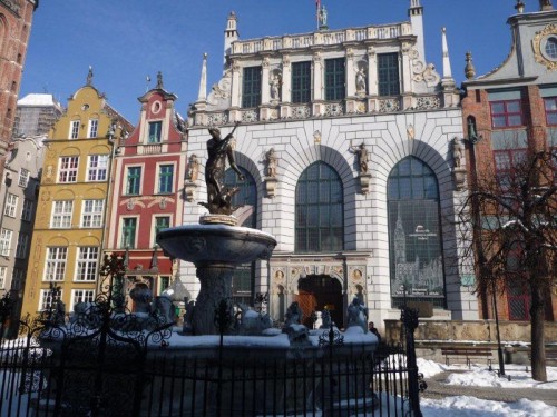 Fountain in Gdansk, Poland