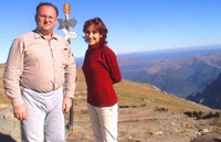 Horia and Corina were both plastic surgeons staying at the cabin on the top of Mount Omul. 