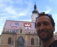The coolest looking church I've seen in Eastern Europe. Awesome roof!
