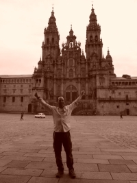 Celebration at Santiago de Compostela, the official end of El Camino